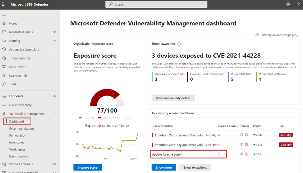 windows 10/11 compliance policy screenshot showing where to find minimum OS version